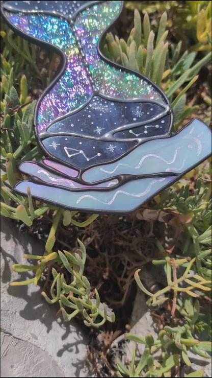 "Bend the time" hourglass sun catcher